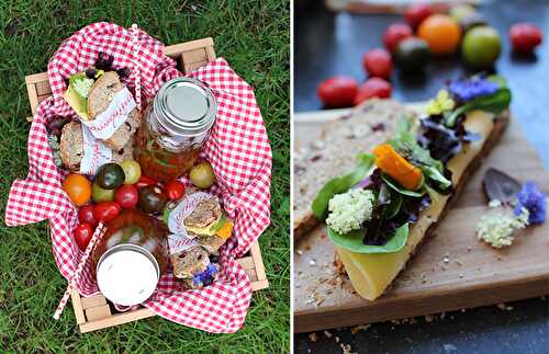 Tartine au Pain de seigle noisettes et airelles | Une recette lunchbox pique-nique