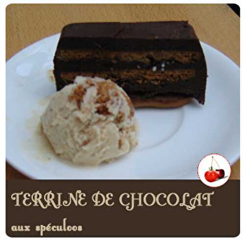 TERRINE DE CHOCOLAT aux spéculoos