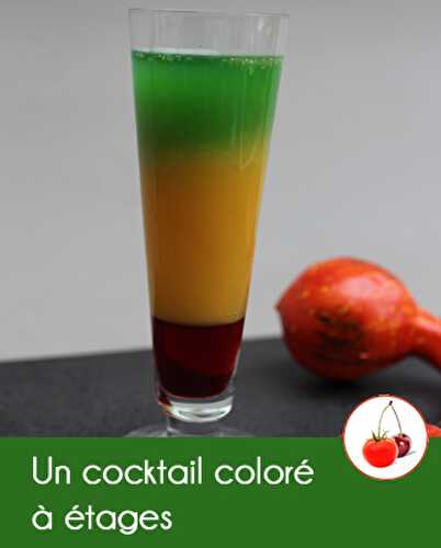 Un cocktail coloré à étages | Punch d’Halloween