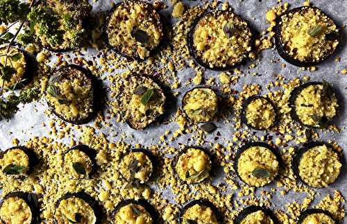 Pizzettes de courgettes et aubergines à la boulette de Wallonie