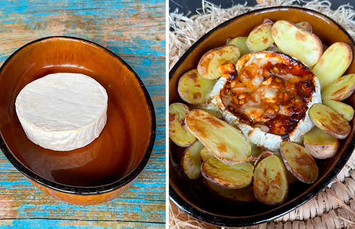 Camembert au pesto rouge à l'Airfryer