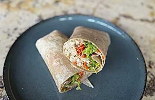 Wrap de poulet au curry maison