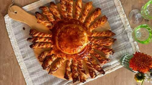 Soleil feuilleté au fromage coulant