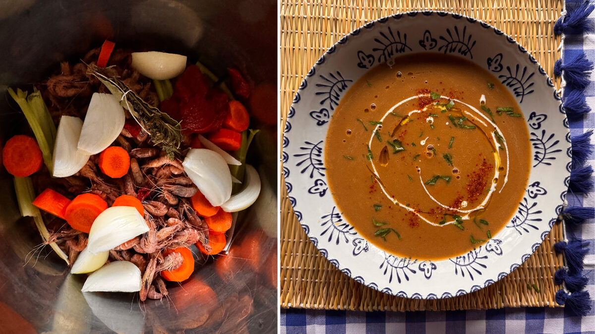 Soupe aux crevettes grises facile : ma recette maison