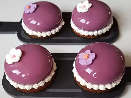 Entremet mûres et chocolat blanc