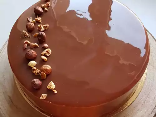 Entremet noisettes et praliné