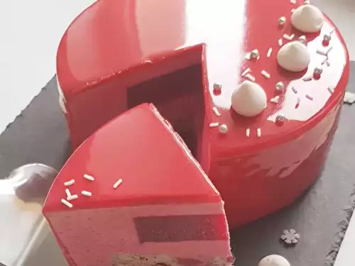 Entremet tout framboise