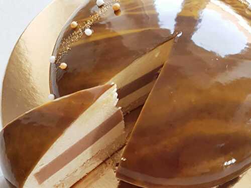 Entremet vanille et praliné