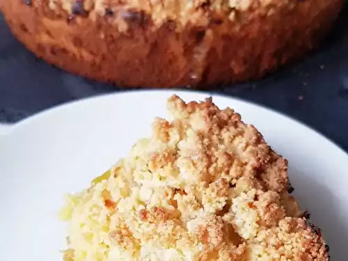 Gâteau crumble aux reine claude