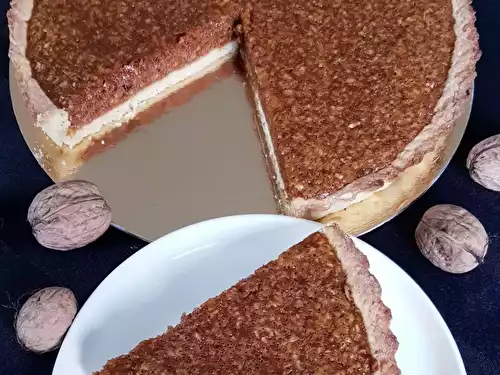 Tarte caramel et noix