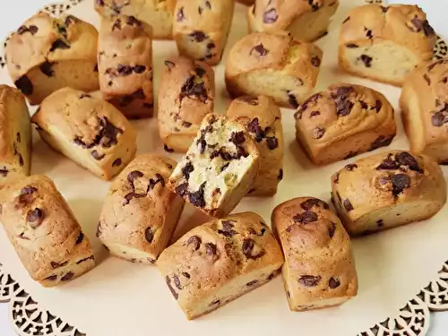 Minis cakes aux pépites de chocolat