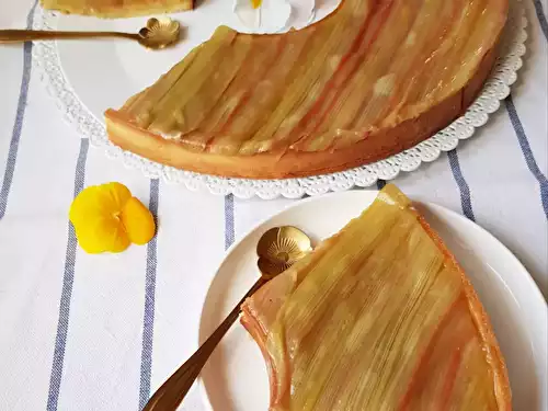 Tarte rhubarbe et frangipane