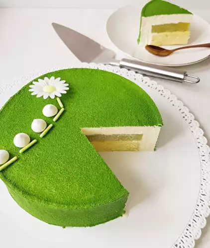 Entremet concombre et vanille