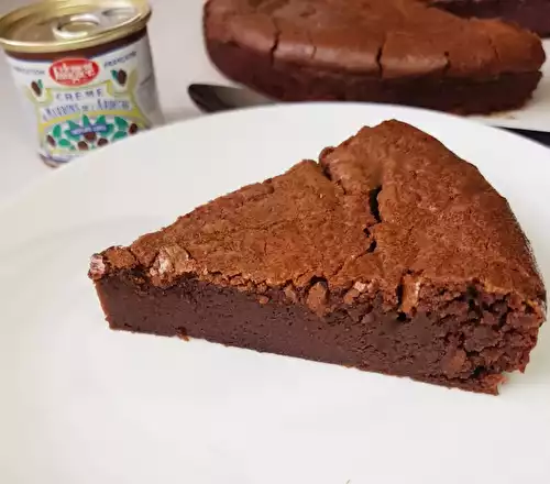 Fondant à la crème de marron et au chocolat