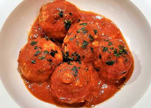 Polpette di ricotta col sugo - boulettes de ricotta sauce tomate