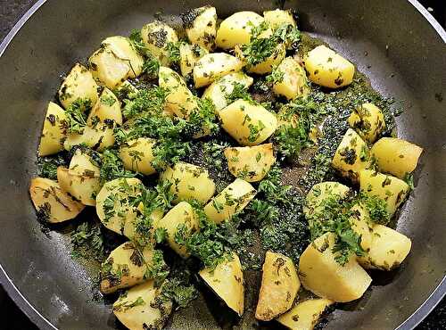 Pommes de terre au persil - petrezselymes krumpli