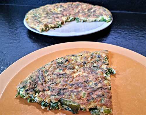 Fanes et autres restes verts en omelette, la recette anti-gaspi