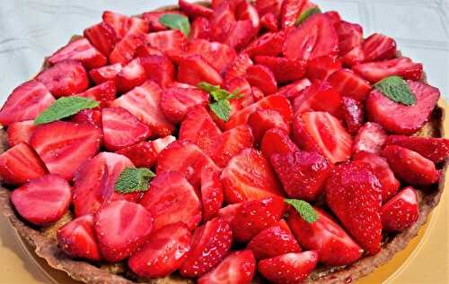 Tarte aux fraises, amandes et menthe : ma recette préférée