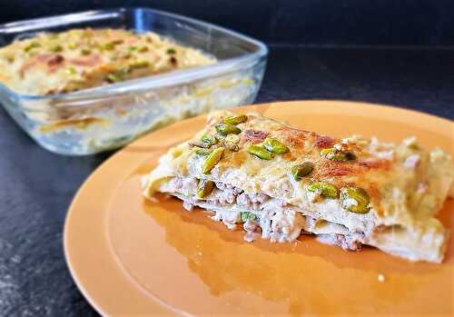 Une recette originale : lasagnes aux pistaches - lasagne al pistacchio