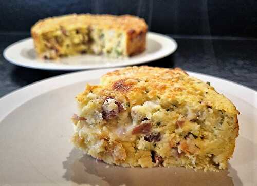 Torta di patate e prosciutto, gâteau italien de pommes de terre au jambon