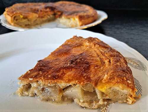 Tourte feuilletée poires et roquefort, le mariage parfait