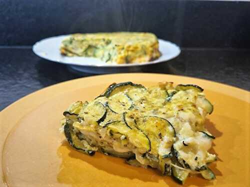 Omelette italienne au four : courgettes et fromage fondant