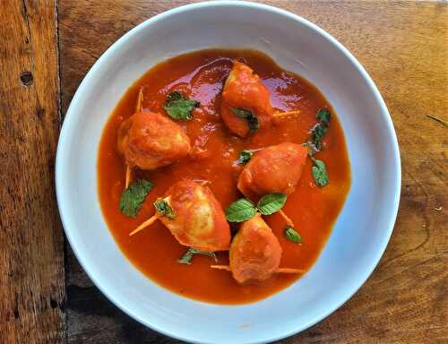 Petits encornets farcis aux saveurs de Méditerranée