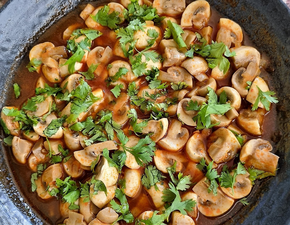 Champignons à la grecque du Chef Emmanuel Renaut