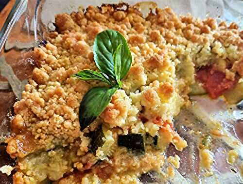 Crumble salé aux légumes du soleil