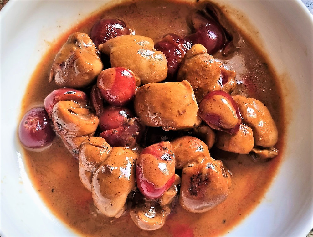 Rognons de veau aux cerises du chef Alain Passard