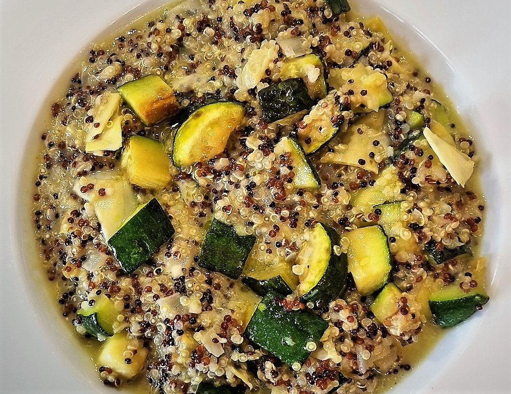 Trio de quinoa aux courgettes façon risotto