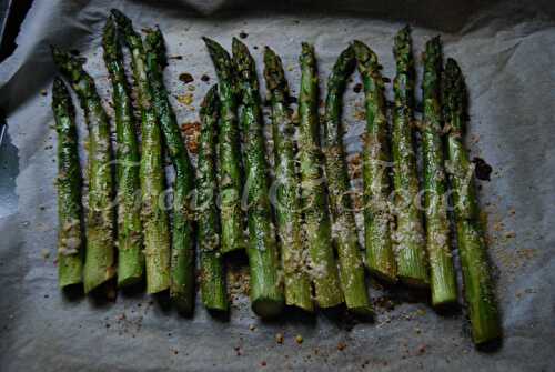 Asperges rôties au parmesan