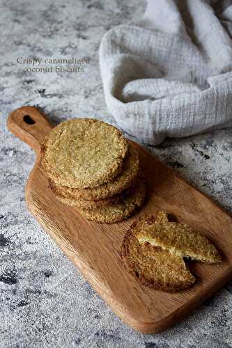 Biscuits croustillants à la noix de coco