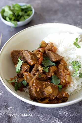 Boeuf vindaloo