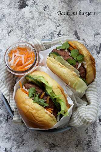 Burger façon banh mi