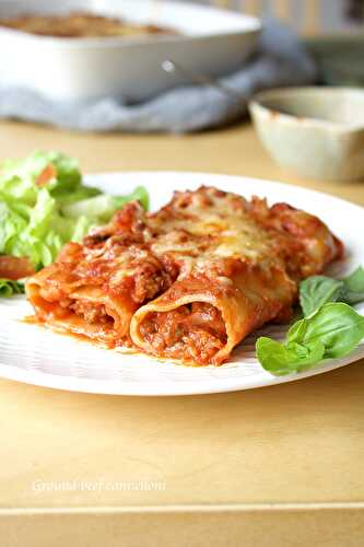 Cannelloni à la viande hachée