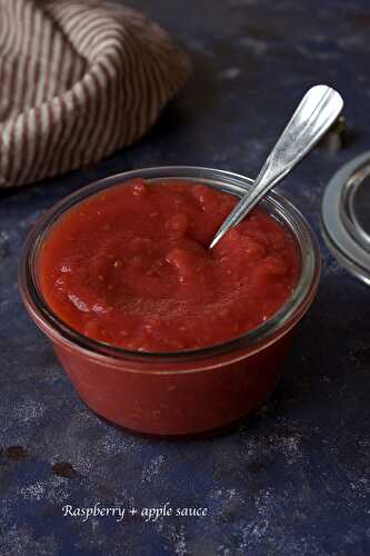 Compote de pomme à la framboise