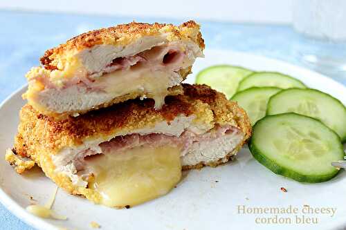 Cordon bleu au fromage à raclette