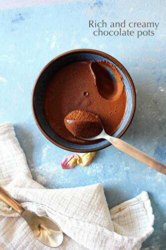 Crèmes fondantes au chocolat (2 ingrédients)