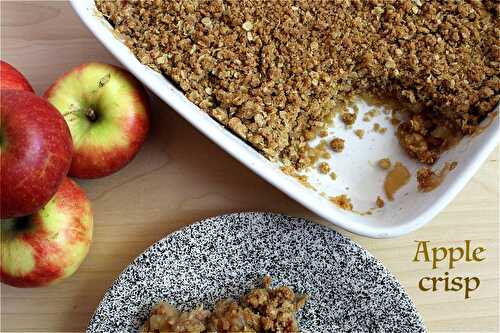 Crumble de pommes aux flocons d'avoine