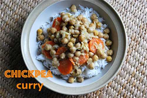 Curry de pois chiche (vegan)