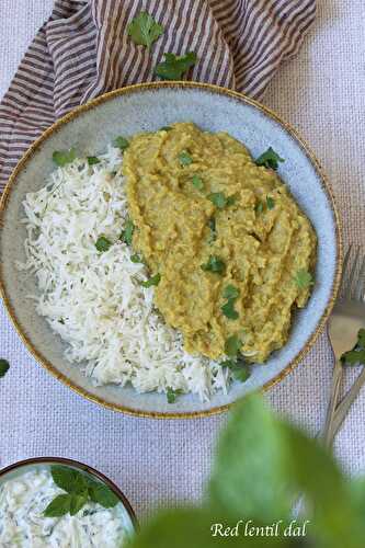 Dahl de lentilles corail