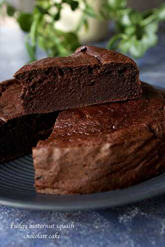 Fondant au chocolat à la courge butternut