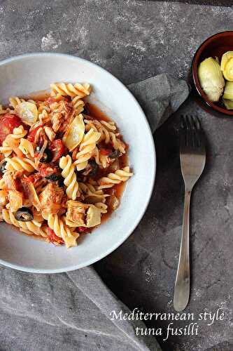 Fusilli au thon en sauce tomate avec La Fourmi, l'épicerie rusée de Lyon