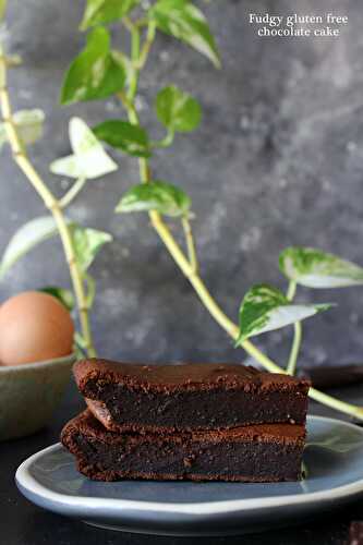 Gâteau fondant au chocolat (sans gluten)