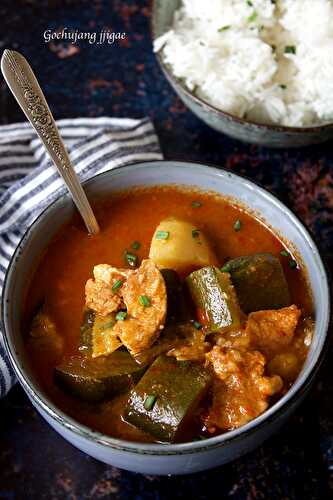 Gochujang jjigae, mijoté de porc et légumes à la coréenne