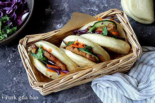 Gua bao au porc caramélisé