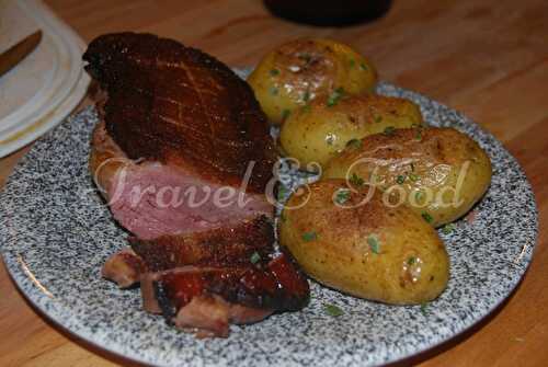 Magret de canard et pommes de terre poêlées