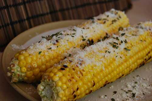 Maïs grillé au parmesan