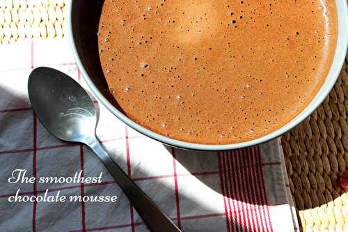 Mousse au chocolat super onctueuse